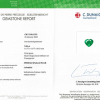 9.57 Ct. Emerald from Colombia Scan Report