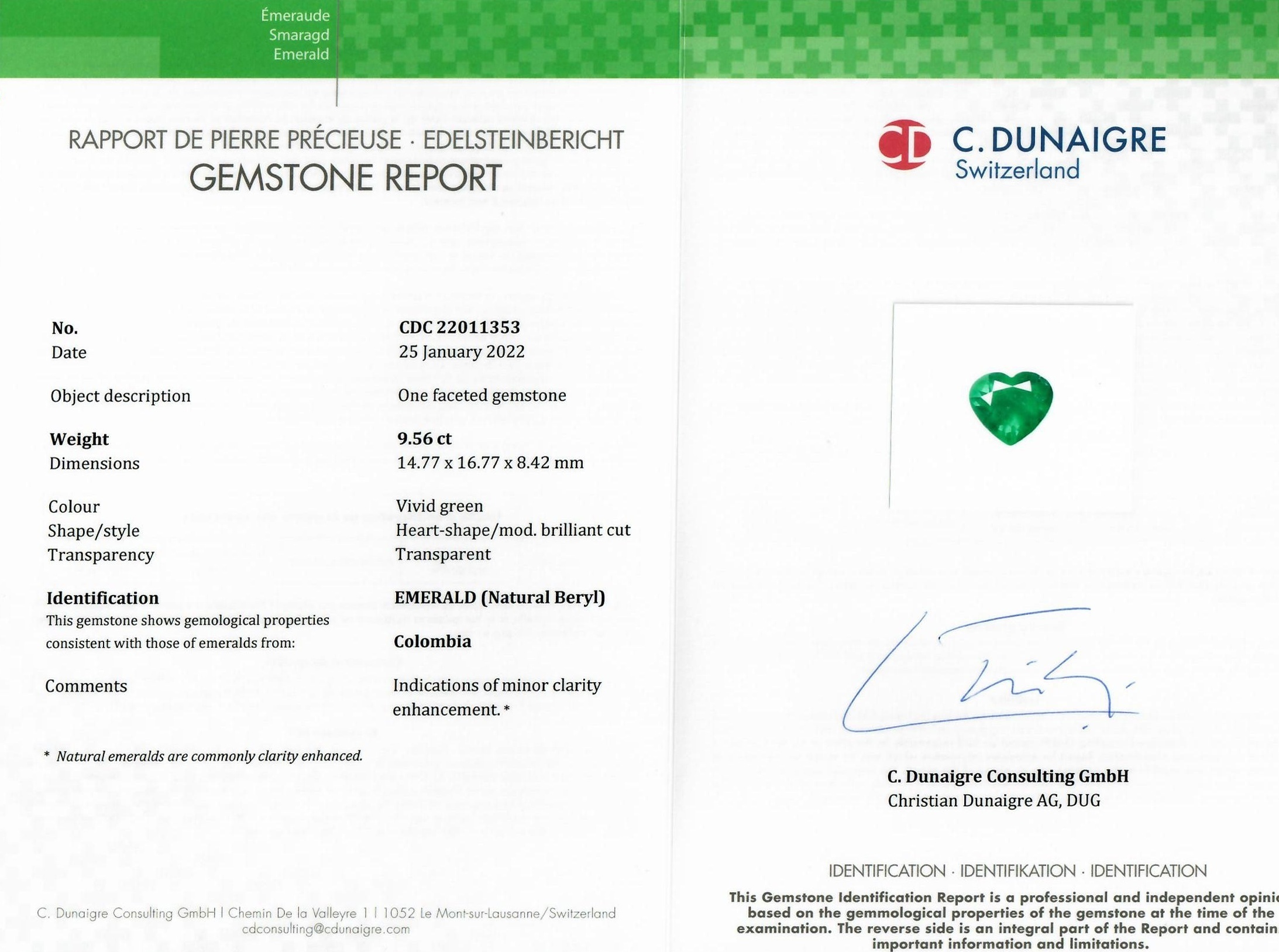 9.57 Ct. Emerald from Colombia