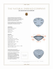 9.57 Ct. Emerald from Colombia 3 D Scan Report
