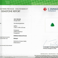 4.29 Ct. Emerald from Ethiopia Scan Report