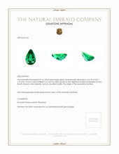 0.16 Ct. Emerald from Zambia Appraisal