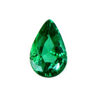Solitaire Emerald Pendant 0.16 Ct., 18K Yellow Gold Combination Stone