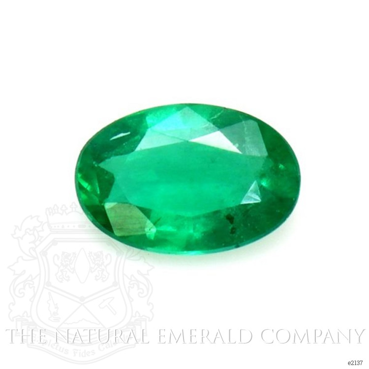  Emerald Ring 0.36 Ct., 18K White Gold