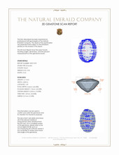 0.36 Ct. Emerald from Zambia 3 D Scan Report
