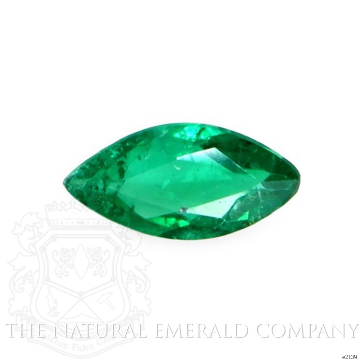 Pave Emerald Ring 0.25 Ct., 18K White Gold