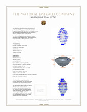 0.25 Ct. Emerald from Zambia 3 D Scan Report