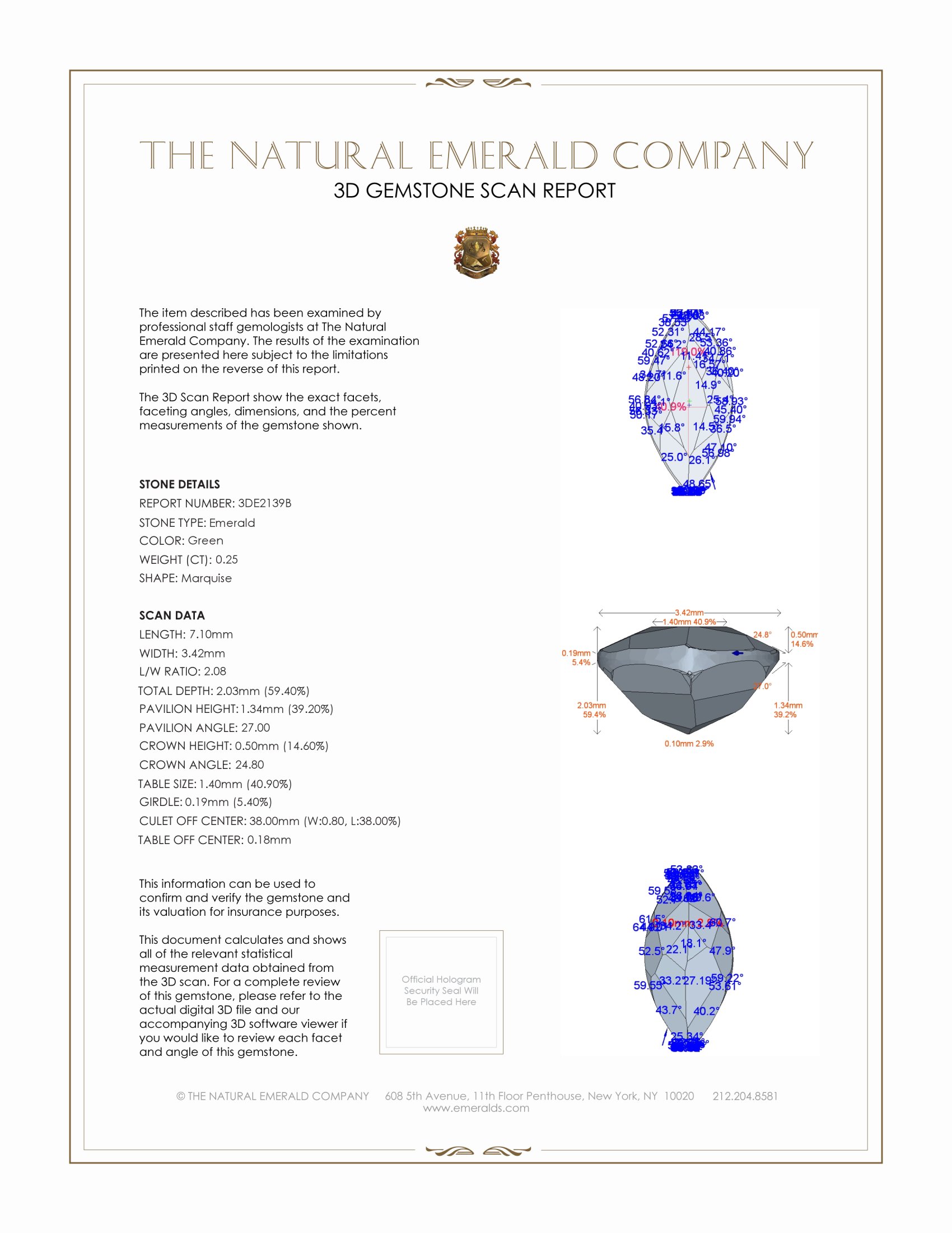 0.25 Ct. Emerald from Zambia