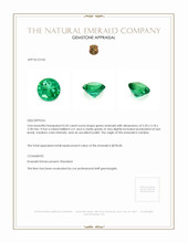 0.43 Ct. Emerald from Zambia Appraisal