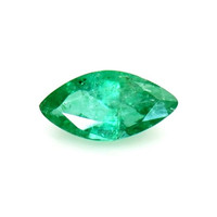  Emerald Ring 0.47 Ct. 18K White Gold Combination Stone