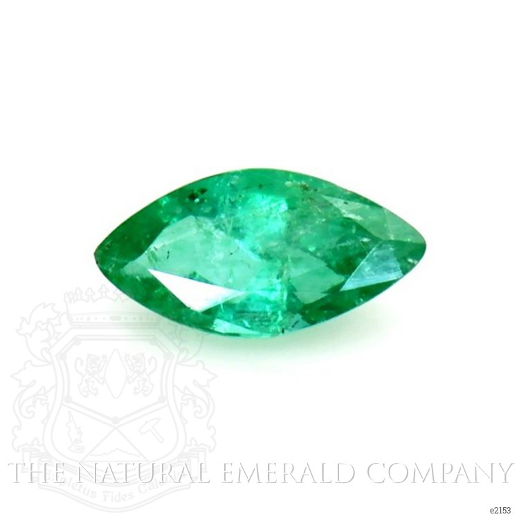 Pave Emerald Ring 0.47 Ct., 18K White Gold