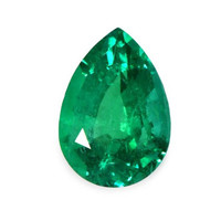 Accent Stones Emerald Pendant 2.28 Ct., 18K White Gold Combination Stone
