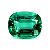 Emerald Ring 3.30 Ct., 18K White Gold Combination Stone