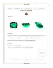 2.94 Ct. Emerald from Zambia Appraisal