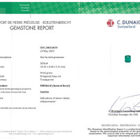 3.51 Ct. Emerald from Zambia Scan Report