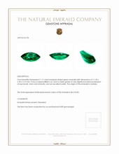 1.17 Ct. Emerald from Zambia Appraisal