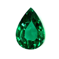 Accent Stones Emerald Pendant 1.07 Ct., 18K Yellow Gold Combination Stone