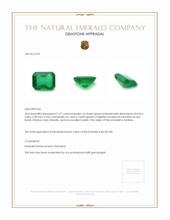 1.77 Ct. Emerald from Zambia Appraisal