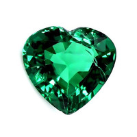 Emerald Pendant 1.67 Ct. 18K White Gold Combination Stone