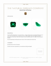 1.52 Ct. Emerald from Zambia Appraisal