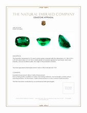 4.10 Ct. Emerald from Zambia Appraisal