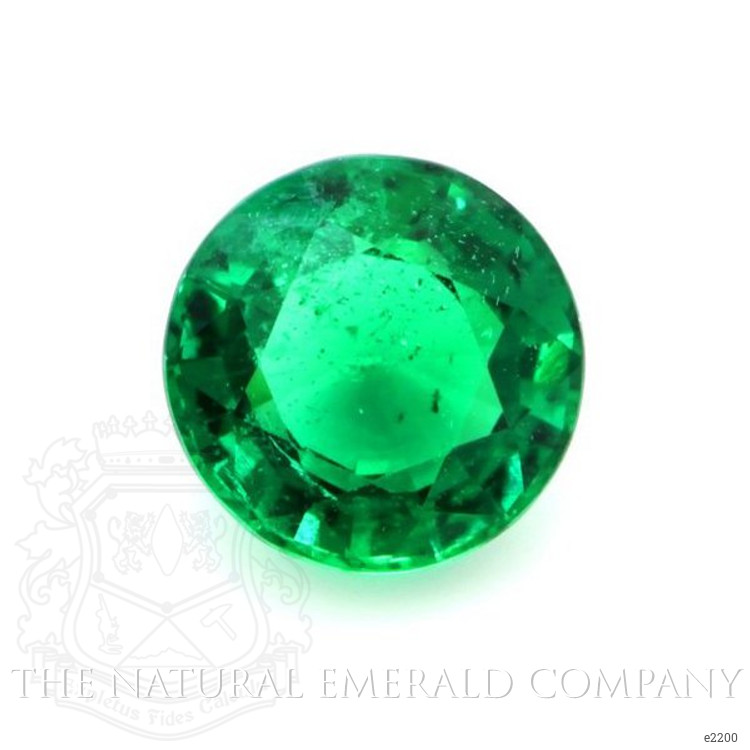 Three Stone Emerald Ring 0.93 Ct., 18K White Gold