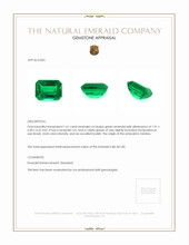 1.61 Ct. Emerald from Zambia Appraisal