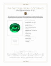 1.54 Ct. Emerald from Zambia Scan Report