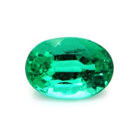  Emerald Pendant 0.63 Ct., 18K Yellow Gold Combination Stone