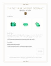 2.81 Ct. Emerald from Zambia Appraisal