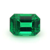 Floral Emerald Ring 0.92 Ct., 18K Yellow Gold Combination Stone