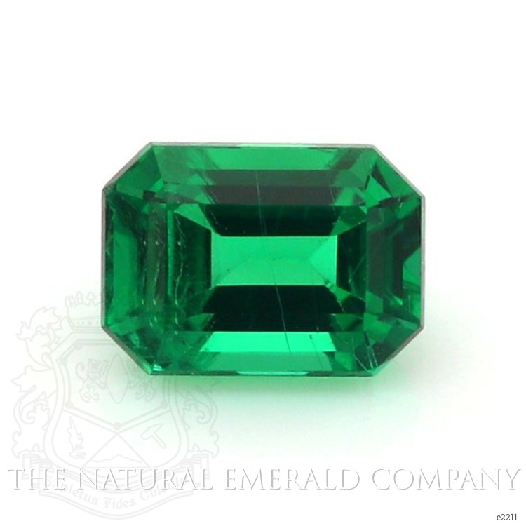 Floral Emerald Ring 0.92 Ct., 18K Yellow Gold