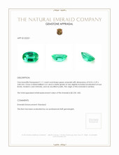 1.11 Ct. Emerald from Zambia Appraisal