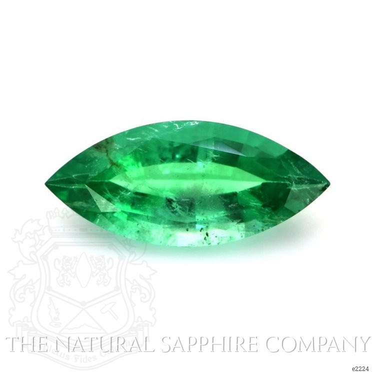  Emerald Pendant 2.12 Ct. 18K White Gold