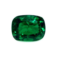 Bezel Emerald Ring 2.26 Ct., 18K White Gold Combination Stone