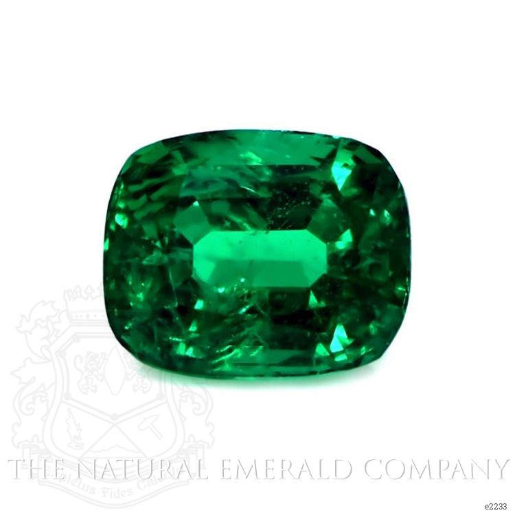 Floral Emerald Ring 3.73 Ct., 18K Yellow Gold