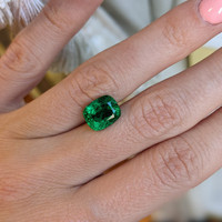 3.73 Ct. Emerald from Zambia Life Style