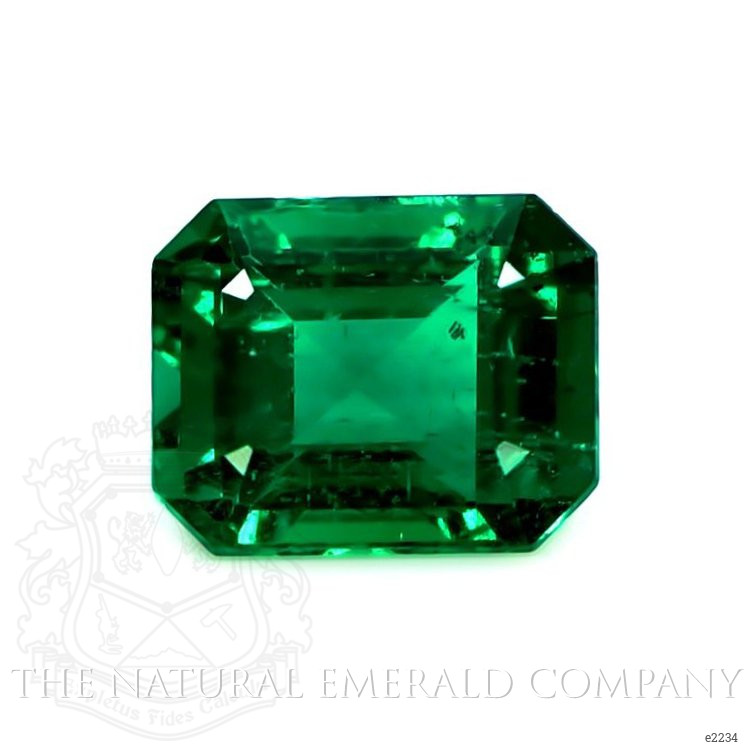 Bezel Emerald Ring 2.94 Ct., 18K White Gold
