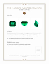 2.85 Ct. Emerald from Zambia Appraisal