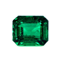 Emerald Ring 2.85 Ct. 18K White Gold Combination Stone