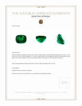 2.68 Ct. Emerald from Zambia Appraisal