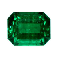  Emerald Ring 4.85 Ct. 18K White Gold Combination Stone