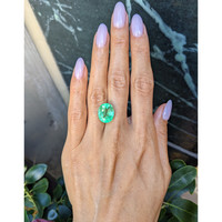 8.46 Ct. Emerald from Colombia Life Style