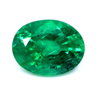  Emerald Ring 5.84 Ct., 18K Yellow Gold Combination Stone