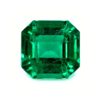 Pave Emerald Ring 2.26 Ct., 18K White Gold Combination Stone
