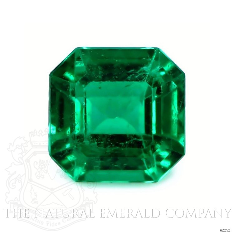 Pave Emerald Ring 2.26 Ct., 18K White Gold