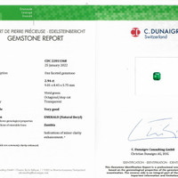 2.94 Ct. Emerald from Zambia Scan Report