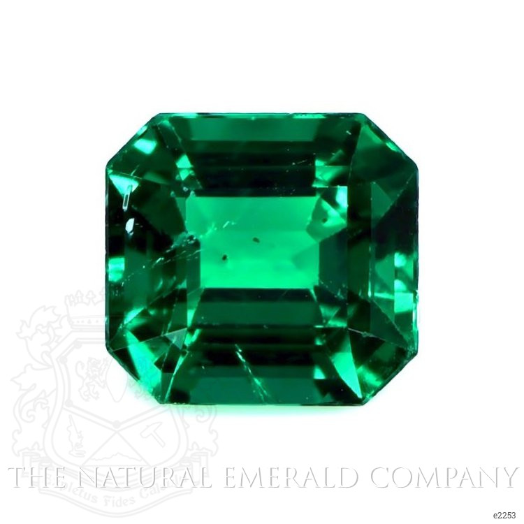Three Stone Emerald Ring 2.94 Ct., 18K White Gold