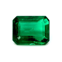 Accent Stones Emerald Ring 2.59 Ct., 18K Yellow Gold Combination Stone