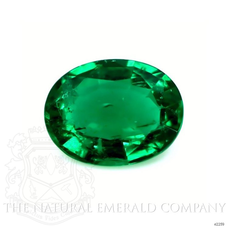 Bezel Emerald Ring 2.23 Ct., 18K White Gold
