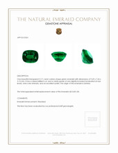 2.71 Ct. Emerald from Zambia Appraisal